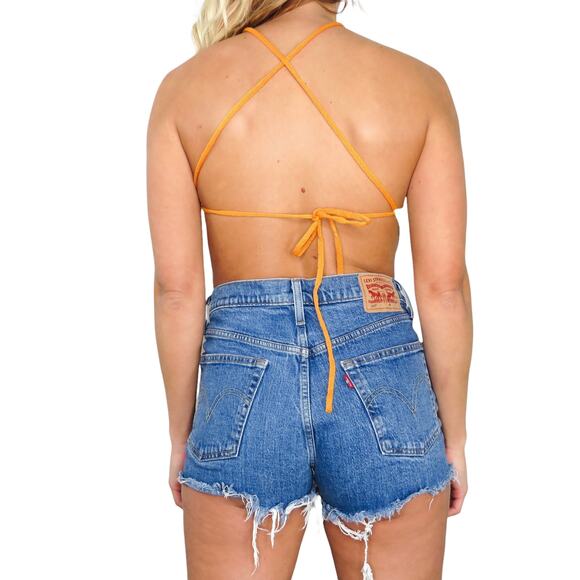 SHEIN Rainbow Crochet Halter Top - Picture 3 of 7